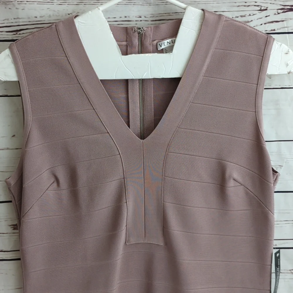 Venus Dress, bandage bodycon, Fringe Flapper, slimming, women's 22, NWT - Picture 3 of 12